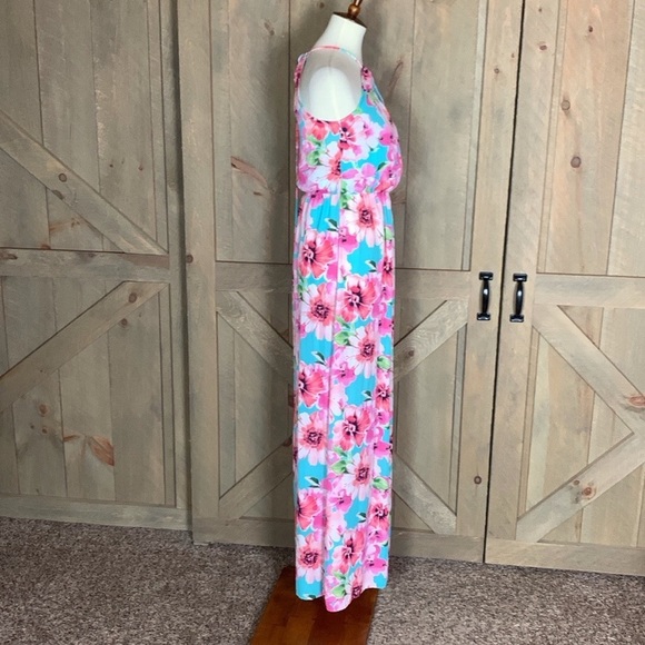 Pink Lily Only One I Love floral maxi dress Size Small - Picture 3 of 11